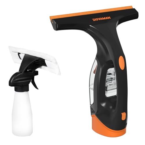 DOVAMAN WC01A Fenstersauger, 30 Min Laufzeit, 280mm Saugdüse, Sprühflasche mit 2 Mikrofasertüchern, 150ml Wassertank, 150m² pro Ladung, 700g Leichter Akku Fensterreiniger DOVAMAN WC01A Fenstersauger, 30 Min Laufzeit, 280mm Saugdüse, Sprühflasche mit 2 Mikrofasertüchern, 150ml Wassertank, 150m² pro Ladung, 700g Leichter Akku Fensterreiniger von DOVAMAN