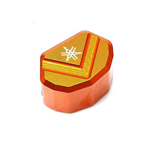DOVPOD MT-07 Motorrad Zubehör CNC Schalter Taste Blinker Schalter Schlüssel Kappe for YZF R6 R1 R3 R7 MT03 MT10 FJR1300 MT09 MT 07 XJ6 FAZER (Color : Orange) von DOVPOD