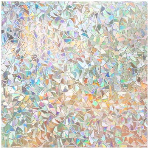 DOWELL Fensterfolie Selbsthaftend Regenbogen Folie Fenster Sichtschutz 60x200cm, Klebefolie Regenbogenfolie Blickdicht Glasfolie Selbstklebend Suncatcher Sticker Regenbogeneffekt DOWELL Fensterfolie Selbsthaftend Regenbogen Folie Fenster Sichtschutz 60x200cm, Klebefolie Regenbogenfolie Blickdicht Glasfolie Selbstklebend Suncatcher Sticker Regenbogeneffekt von DOWELL