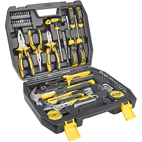 DOWELL Tool Set Werkzeugsatz 62PCS Hausbesitzer Werkzeug Set Schraubenzieher Set Reparatur Tool Kit von DOWELL