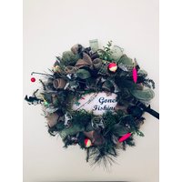Vorbei Angelkranz, Vatertag Dekor Angeln Mancave, Männer Geschenk, Downhome Handwerk Dinge Vorbei Angelkranz, Vatertag Dekor Angeln Mancave, Männer Geschenk, Downhome Handwerk Dinge von DOWNHOMECRAFTYTHINGS
