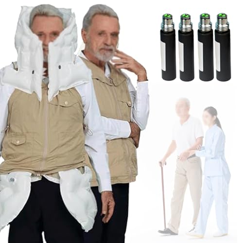 Airbag-Weste gegen Stürze für ältere Menschen, intelligente tragbare Airbag-Weste/Jacke für Epileptiker oder Blinde, APP-Anti-Sturz-Kleidung mit Alarmfunktion für die Fernüberwachung,Khaki-XXL Airbag-Weste gegen Stürze für ältere Menschen, intelligente tragbare Airbag-Weste/Jacke für Epileptiker oder Blinde, APP-Anti-Sturz-Kleidung mit Alarmfunktion für die Fernüberwachung,Khaki-XXL von DOZPAL