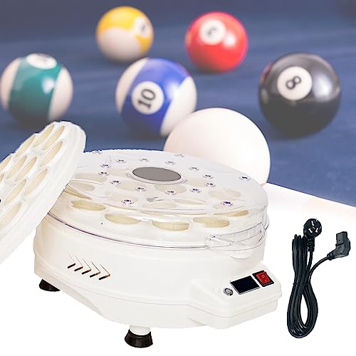 DOZPAL Polierreinigungsmaschine, Billardkugel-Set – automatischer Pool-Kugelreiniger/Snooker-Reiniger mit Kühlsystem für 16/22 Bälle (Billardkugeln Nicht im Lieferumfang enthalten),16balls von DOZPAL