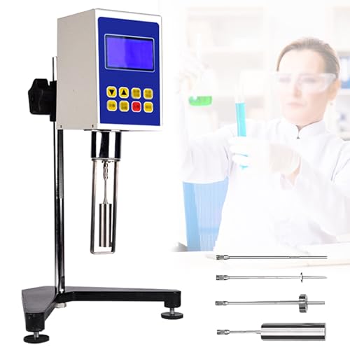 Digitales Rotationsviskositätsmessgerät Viskosimeter Rotationsviskosimeter 1-100.000 mpa.s/1-2.000.000 mpa.s Digitales Laborviskosimeter Tester Messgerät - 4 Rotoren,8S von DOZPAL