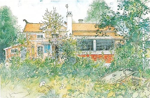 DOeraa Leinwand Bilder Kunstdrucke Leinwand Plakat Berühmtes Gemälde Das Häuschen von Carl Larsson für Wohnzimmer 60x90cm von DoerAa