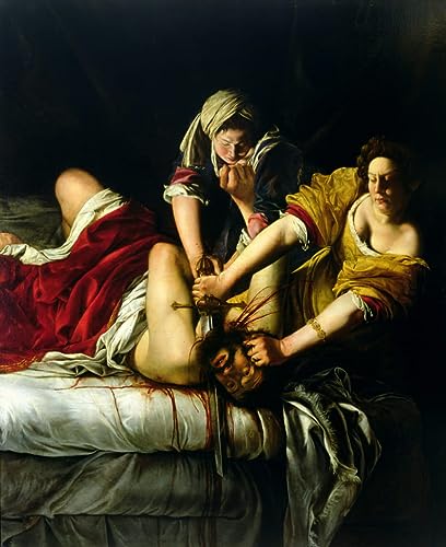 DOeraa Leinwand Bilder Kunstdrucke Leinwand Plakat Berühmtes Gemälde Judith und Holofernes von Artemisia Gentileschi für Wohnzimmer 60x90cm von DoerAa