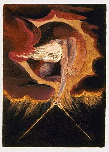 DOeraa Leinwandbilder Bild Poster Kunstdrucke Ölgemälde Europa eine Prophezeiung von William Blake für Wanddekoration 60x90cm von DoerAa