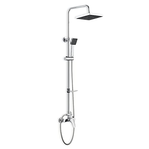 DP bath - Überkopfbrauseset mit Einhebelmischarmatur ausziehbar, 1 Stück, silber, RY-S002+M001EX DP bath - Überkopfbrauseset mit Einhebelmischarmatur ausziehbar, 1 Stück, silber, RY-S002+M001EX von DP GRIFERIA