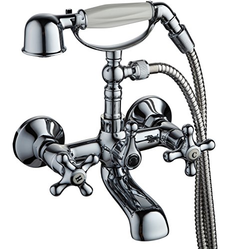DP bath - Wannenfüllarmatur Serie Almendro in Chrom, 1 Stück, silber, GCC004 DP bath - Wannenfüllarmatur Serie Almendro in Chrom, 1 Stück, silber, GCC004 von DP GRIFERIA