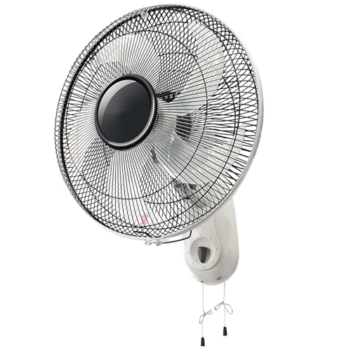DPAOZPO Wandventilator 3 Geschwindigkeiten, Industrieventilator 120° Oszillierend Ventilator, 5 Flügel, Für Einsatz Im Wohnzimmer Oder Büro Luftkühler DPAOZPO Wandventilator 3 Geschwindigkeiten, Industrieventilator 120° Oszillierend Ventilator, 5 Flügel, Für Einsatz Im Wohnzimmer Oder Büro Luftkühler von DPAOZPO