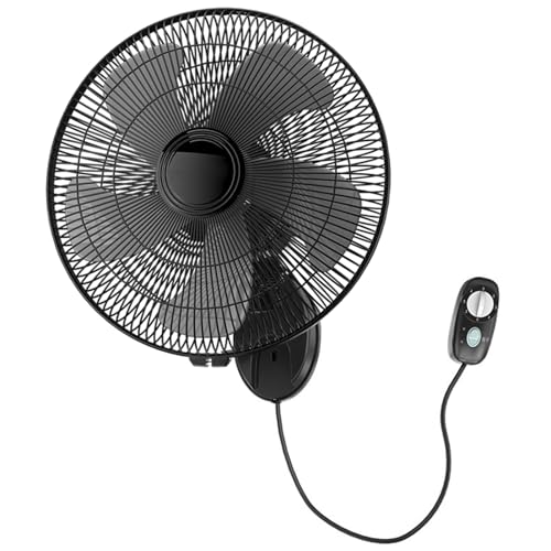 DPAOZPO Wandventilator Mit 3 Geschwindigkeiten, Leiser Luftzirkulation, 90° Oszillierend Ventilator, Elektrischer Luftkühler DPAOZPO Wandventilator Mit 3 Geschwindigkeiten, Leiser Luftzirkulation, 90° Oszillierend Ventilator, Elektrischer Luftkühler von DPAOZPO