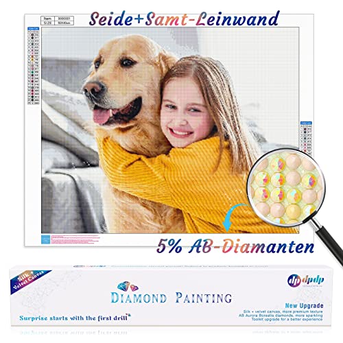 DPDP 40x40cm Diamond Painting Eigenes Foto mit 5% AB Diamants mit Box- Benutzerdefinierte 5D Diamant Painting Full Bilder Home Decor 40x40 cm von DPDP