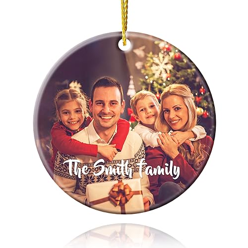 DPDP Personalisierte Weihnachtskugeln mit Foto weihnachtsbaumschmuck - 2023 Personalisierte weihnachtsbaumkugeln Partner, Familie und Freunde von DPDP