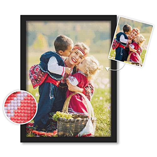 Diamond Painting eigenes Foto – Diamond Painting personalisiert, Geschenke für Mama, Mama Geburtstagsgeschenk, Muttertagsgeschenk, 5D Diamant Painting Bilder Malerei Set Home Dekor 30x30 cm von DPDP