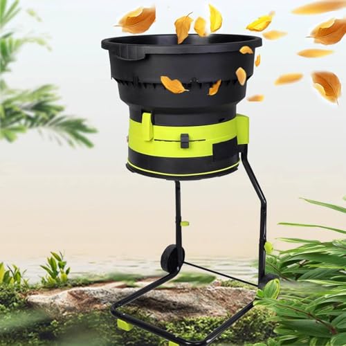 DPDZSW Elektrischer Laubhäcksler 2500 W Mit 20 Schneiddrähten,Häcksler Mit 8000 U/Min,Gartenreinigungswerkzeug,Kompostiermaschine,Inklusive Aufbewahrungstasche, Einfache Wartung,40mPowerCord von DPDZSW