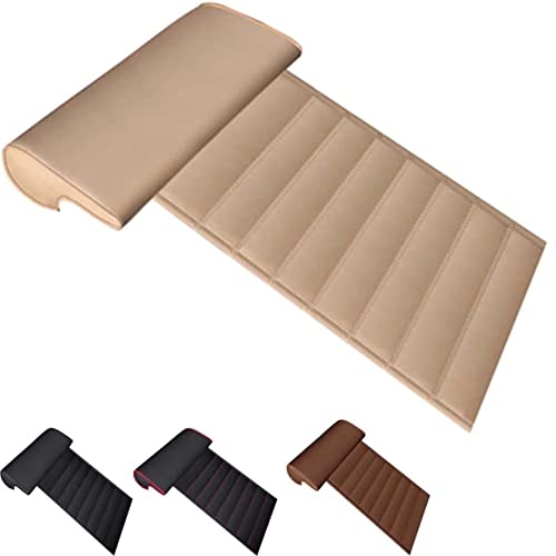 DPDZSW Erweiterte Autositzkissen, Autositz-Beinstützkissen, Verlängerungspolster, Autositz-Modifikation, Universelle Autositzverlängerung Zur Linderung Von Beinermüdung,Beige von DPDZSW