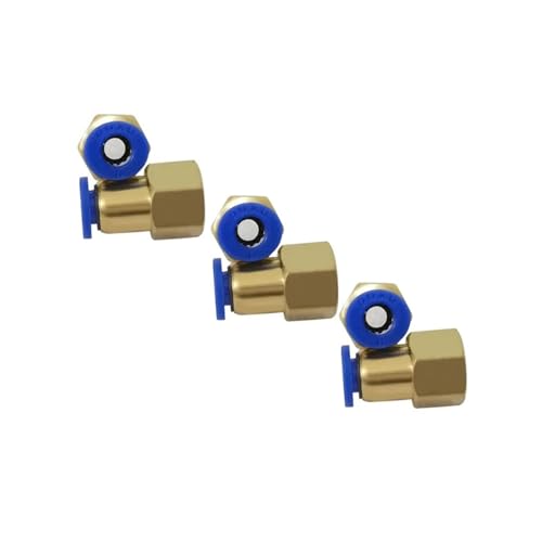 100PCS BSPT PCF6-02, 6mm to 1/4' Pneumatic Connectors Female Straight One-Touch Fittings von DPEPFTNBFY