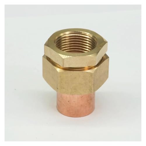 3/4" Brass Female-22mm I.D Copper Socket End Feed Union Welding Pipe Adapter Air Conditioner Refrigerator Chiller Plant von DPEPFTNBFY