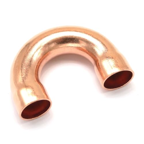 32x1.2x108mm 180 Degree Elbow Copper End Feed Welding Pipe Adapter Air Condtioner Refrigerator von DPEPFTNBFY