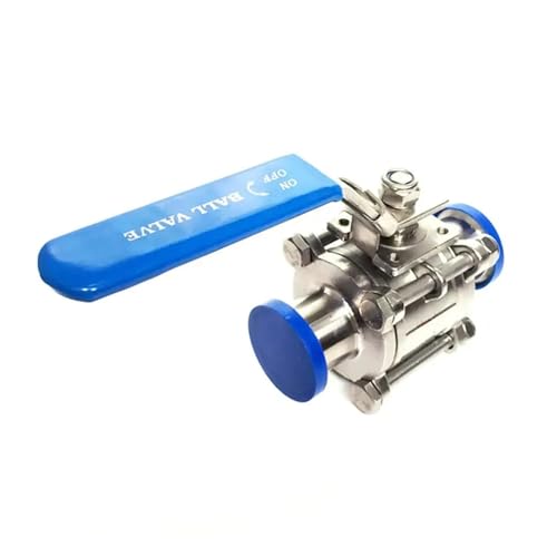 Fit 89mm Pipe OD x 3.5" Tri Clamp 3-Piece Ball Shut Off Valve SUS 304 Stainless Beer Brewing Home Fit 89mm Pipe OD x 3.5" Tri Clamp 3-Piece Ball Shut Off Valve SUS 304 Stainless Beer Brewing Home von DPEPFTNBFY