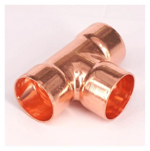 I.D 38x1.2mm Copper End Feed Euqal Tee 3 Ways Pipe Adapter Air Conditioner Refrigeration Water Heater von DPEPFTNBFY