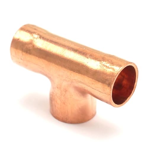 I.D 8x0.8mm Copper End Feed Euqal Tee 3 Ways Pipe Adapter Air Conditioner Refrigeration Water Heater von DPEPFTNBFY