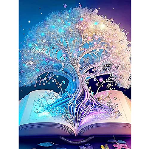 DPHERO 5D Diamond Painting Groß Diamant Painting Bilder Baum des Lebens Diamond Kunst Erwachsene Diamond Painting DIY Baum Diamant Bilder Kinder Cross Stickerei Malerei Kits Wand Dekor 40x50cm von DPHERO