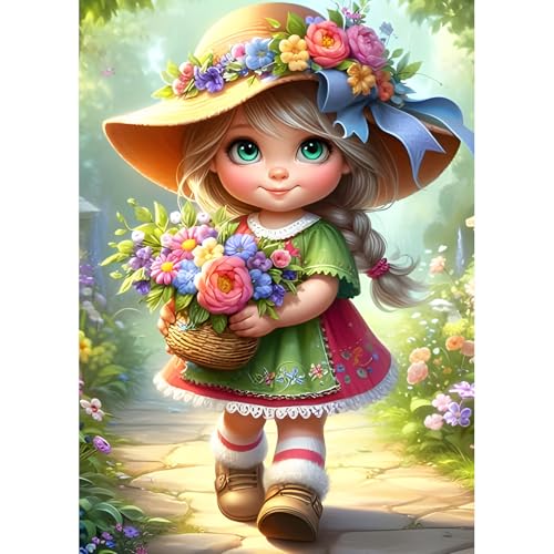 DPHERO DIY Elfe Fee Diamant Painting Kits Bilder für Erwachsene Anfänger,5D Bunte Blumen Diamond Painting Set,DIY Runde Steine Traumland Diamant Kunst Kits, Diamant Art für Zuhause Dekor 30x40 cm DPHERO DIY Elfe Fee Diamant Painting Kits Bilder für Erwachsene Anfänger,5D Bunte Blumen Diamond Painting Set,DIY Runde Steine Traumland Diamant Kunst Kits, Diamant Art für Zuhause Dekor 30x40 cm von DPHERO