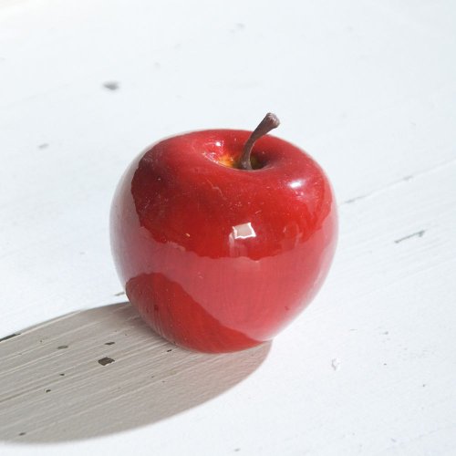 Apfel Kunstobst Kunstapfel Äpfel Weihnachten 6,5 cm rot, 4 Stk. in Klarsichtbox von DPI