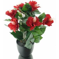 DPI - Hibiskuspflanze Rot im Topf - Kunstblumen von DPI
