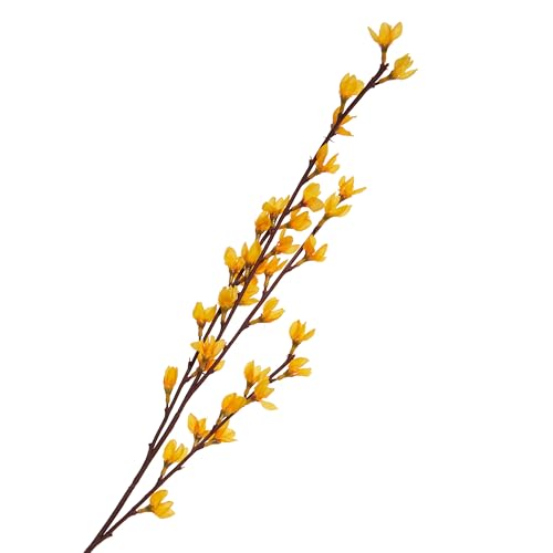 DPI Kunstblume Forsythien Zweig - Fortesa 76cm aus Kunststoff Kunstpflanze Blumenarrangement von DPI