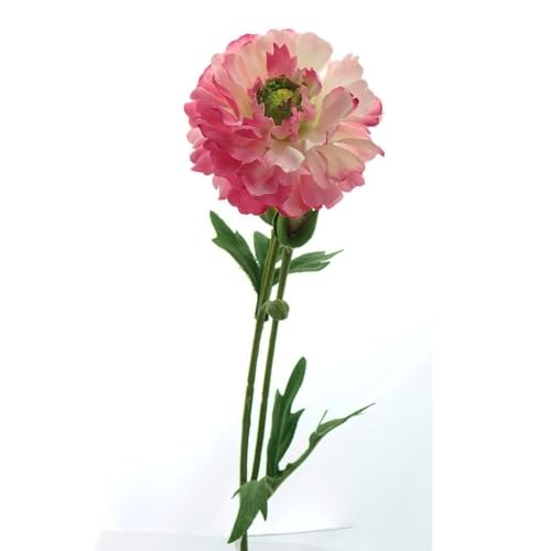 DPI Ranunkel Rosa mit DREI Knospen 58 cm - Kunstblumen von DPI