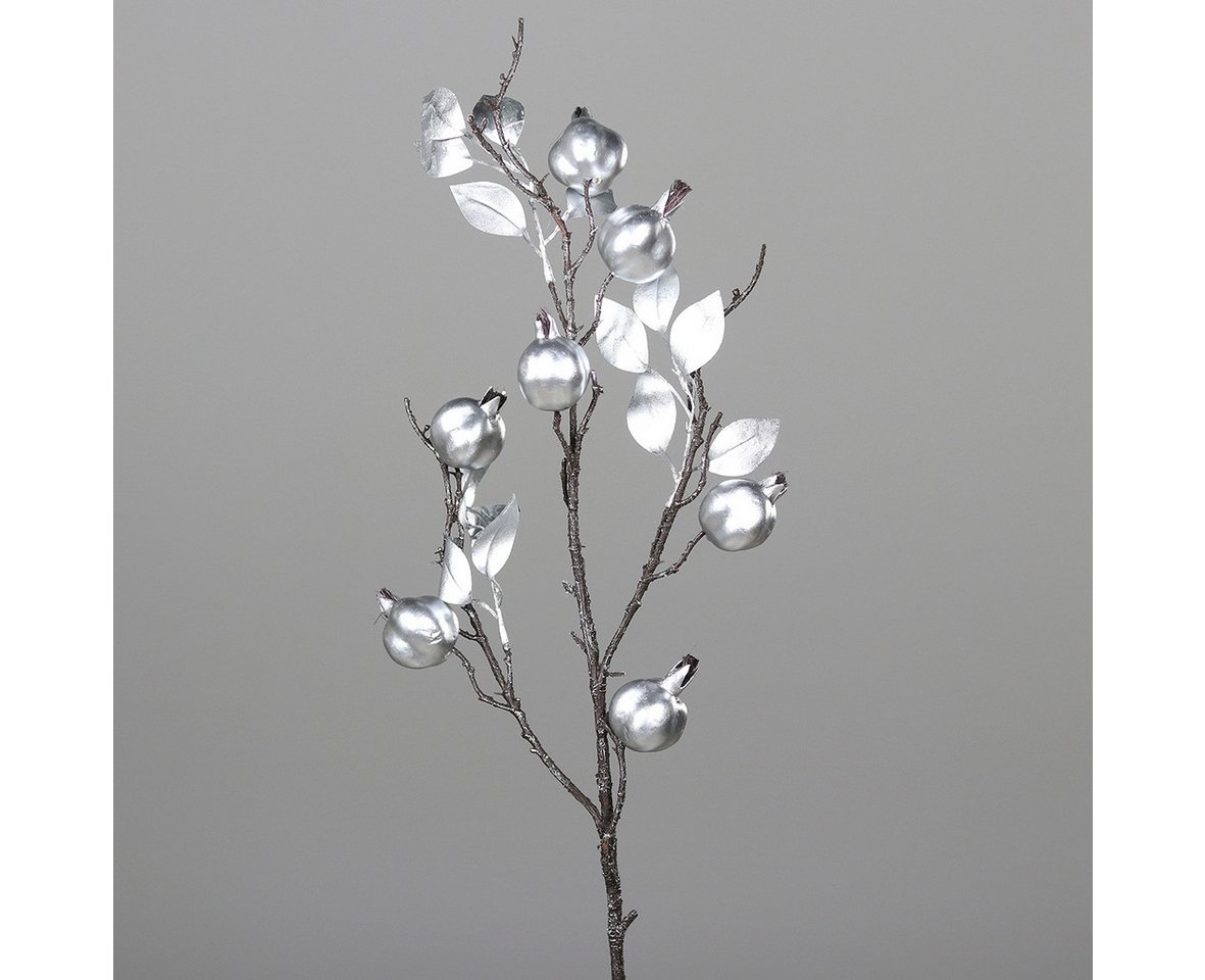 Kunstblume Dekozweig, DPI, Höhe 75 cm, Farbe: Silber, Motiv: Granatapfel Kunstblume Dekozweig, DPI, Höhe 75 cm, Farbe: Silber, Motiv: Granatapfel von DPI