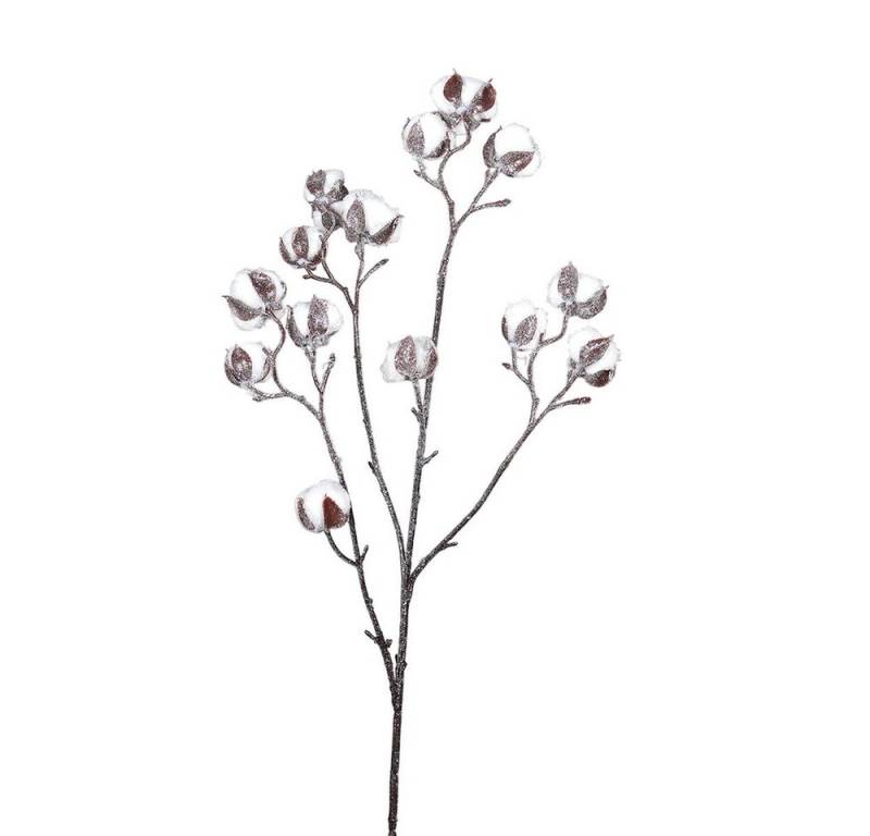 Kunstblume Dekozweig - Baumwolle - weiß, DPI von DPI