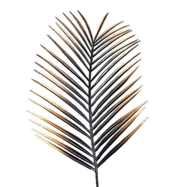 Kunstblume Dekozweig - Chicco - schwarz/gold - ca. 57 cm, DPI von DPI