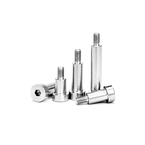 1-10 Stück M2,5 M3 M4 M5 M6 M8 M10 M12 304 Edelstahl Sechskant Innensechskantkappe Inbuskopf Schulterrollenlager Stuffschraube(12mm,5Pcs 4-M3) von DPIPUBZSZ