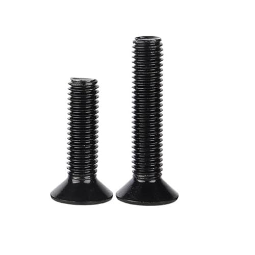 2/50 Stück M2,5 M3 M4 M5 M6 M8 M10 Schwarz 304 Edelstahl Allen Sechskant Innensechskant Flachsenkkopfschraube DIN7991(12mm,10pcs M6) von DPIPUBZSZ