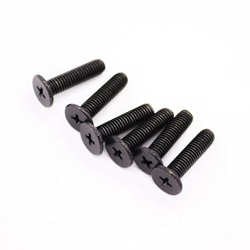 5/10/20/50 Stück CM M1,6 M2,5 M3 M4 M5 M6 Schwarz 304 Edelstahl Kreuz Ultradünne Flache Wafer-Kopf-Schraube Bolzen Laptop(4mm,50pcs M2.5) von DPIPUBZSZ