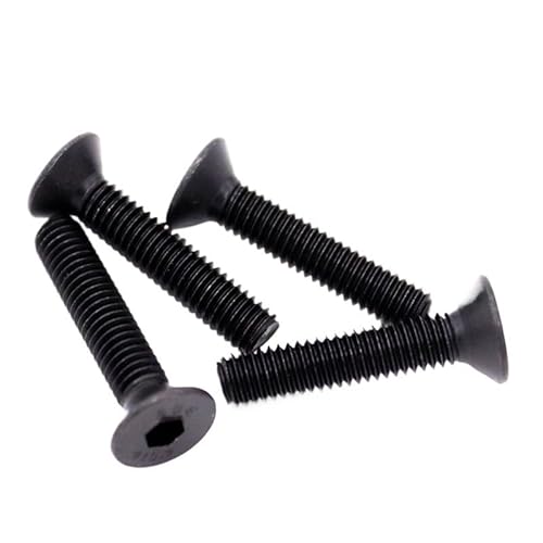 5–50 Stück M1,6 M2,5 M3 M4 M5 M6 M8 Schwarzer Stahl Der Güteklasse 10,9 DIN7991 Sechskant-Innensechskantschraube Mit Flachem Senkkopf(30mm,M3 50pc) von DPIPUBZSZ