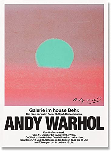 DPKHDS Andy Warhol Poster Sonnenuntergang Leinwand Malerei Mode Wand Kunstdrucke Bilder Für Zuhause Schlafzimmer Dekor 40X60Cm Ohne Rahmen von DPKHDS