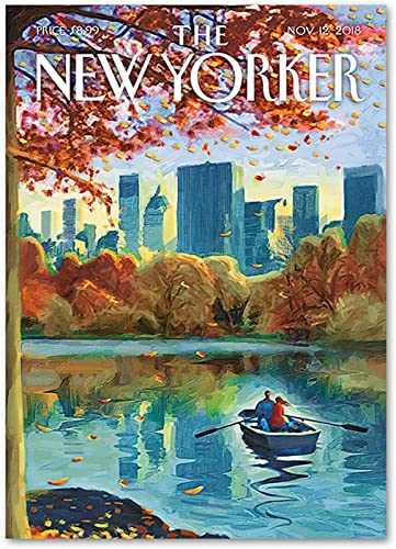 DPKHDS New Yorker Magazines Covers Poster, City View Wall Art Fashion Canvas Painting Magazine Prints Home Decor Picture 40X60Cm No Frame von DPKHDS