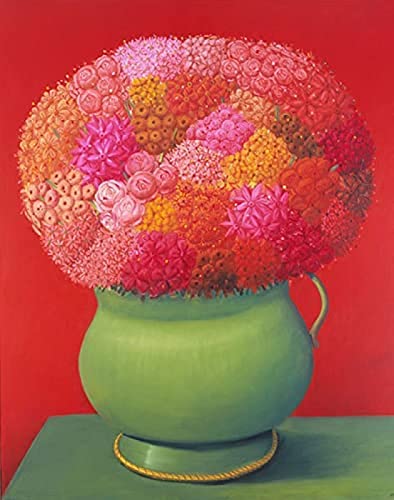 Fernando Botero Poster Und Drucke „Safflower Green Bottle“, Leinwandgemälde, Wohnzimmer, Ästhetisches Wanddekor, Bild, 40 X 60 Cm, Rahmenlos von DPKHDS