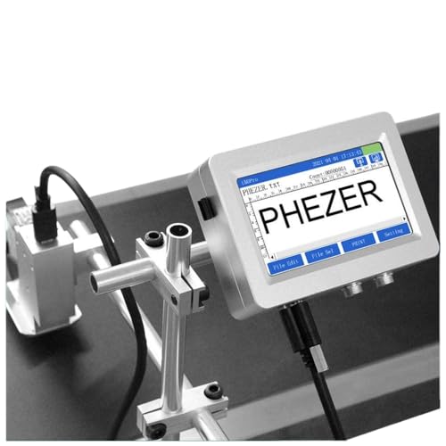 DPLBAZHC 12.7/25.4mm PX1S/DW-Max Inkjet-Etikettdrucker Kompatibel mit Computer TIJ QR-Stapel-Batch-Code-Datumsnummer Logo Ablaufdatum kompatibel(DW-MAX-12.7mm-No Ink) von DPLBAZHC
