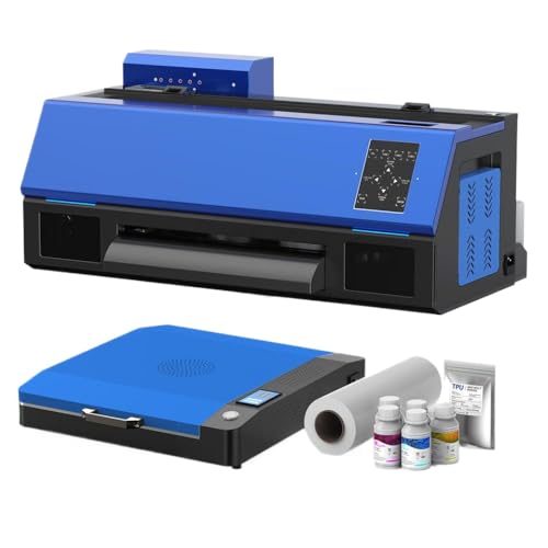 DPLBAZHC 13 Zoll C13 A3 DTF -Drucker mit Ofen direkt zum Filmdruckmaschin(Pink DTF Set 1) von DPLBAZHC