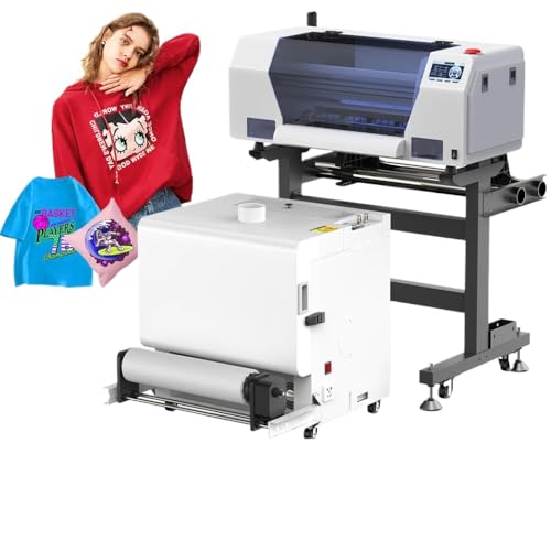 DPLBAZHC 13 & amp; quot; DTF -Drucker A3 direkt zum Film XP600 DTF -Druckmaschine mit Pulverschüttler Kompatibel mit Kleidungsjeans T -Shirts kompatibel mit Textildruck in A3(with Shaker) von DPLBAZHC