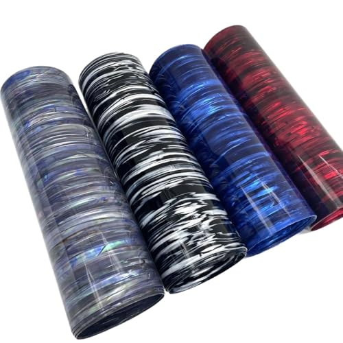 DPLBAZHC 16x60 Zoll 0,50 mm Streifenmuster DIY Drum Wrap Blech Celluloid Materialinstrument Dekoration kompatibel mit verschiedenen Drum -Kits(Colorful Stripes) von DPLBAZHC