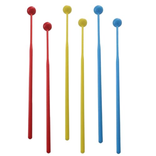 DPLBAZHC 2 Stücke 30 cm Drum Sticks Xylophonschläger Kompatibel mit Percussion -Instrumente, die mit verschiedenen Marken kompatibel sind(Yellow) von DPLBAZHC