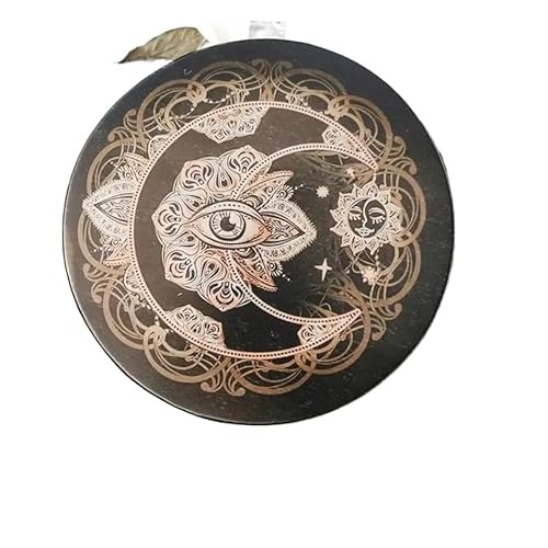 DPLBAZHC 25 cm schamanische Trommel mit Kunstschaffell -Kopf -Mond -Eclipse -Design -Soundheilungsinstrument im Mondstil Percussion kompatibel mit Meditationswerkzeugen DPLBAZHC 25 cm schamanische Trommel mit Kunstschaffell -Kopf -Mond -Eclipse -Design -Soundheilungsinstrument im Mondstil Percussion kompatibel mit Meditationswerkzeugen von DPLBAZHC
