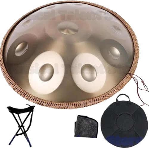 DPLBAZHC 432Hz 440Hz Stahlzunge Handpan -Trommel 22 -Zoll -Meditationsinstrument mit 9 10 12 14 17 Notizen Tambor Geschenke kompatibel mit den meisten Handpan -Ständen(12notes-440Hz) von DPLBAZHC