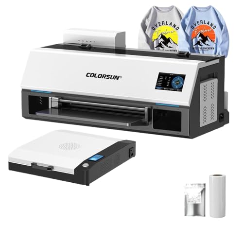 DPLBAZHC A3 DTF-Drucker kompatibel mit XP600 Direct to Film Druckmaschine Kompatibel mit T-Shirts Hoodies Stoff Colorsun Modell(Printer with Oven) von DPLBAZHC